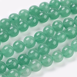 Natural Green Aventurine Beads Strands US-G-G099-10mm-17