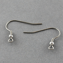 304 Stainless Steel Earring Hooks US-STAS-R044