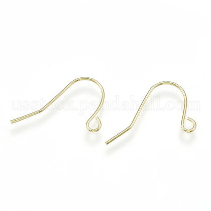 Brass Earring Hooks US-KK-S348-217-1