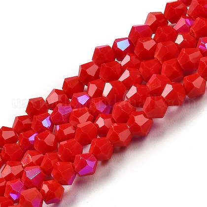 Opaque Solid Color Imitation Jade Glass Beads Strands&nbsp;US-GLAA-F029-P4mm-D02-1