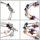 Three Loops Natural Gemstone Beaded Wrap Bracelets US-BJEW-JB02331-03-2