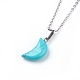 Natural & Synthetic Gemstone Pendant Necklaces US-NJEW-JN02161-3