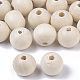 Natural Unfinished Wood Beads US-WOOD-S651-A10mm-LF-1