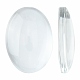 Transparent Oval Glass Cabochons US-GGLA-R022-18x13-1