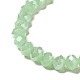 Electroplate Imitation Jade Glass Rondelle Beads Strands US-EGLA-F050B-02AB-3