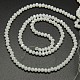 Electroplate Opaque Solid Color Crystal Glass Rondelle Beads Strands US-EGLA-F048A-01AB-2