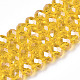 Electroplate Glass Beads Strands US-EGLA-A034-T4mm-A04-1