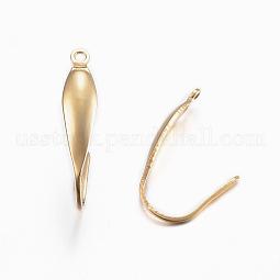 316 Surgical Stainless Steel Earring Hooks US-STAS-P166-10G
