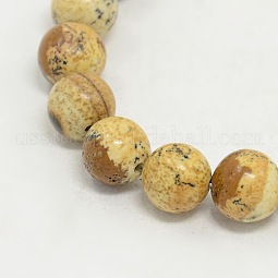 Picture Jasper Round Beads Strands US-G-GSR8mmC016