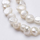 Natural Cultured Freshwater Pearl Beads Strands US-PEAR-P002-54-3