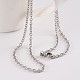 304 Stainless Steel Cable Chain Necklaces US-NJEW-JN01527-02-2