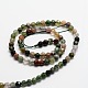 Faceted Natural Indian Agate Round Beads Strands US-G-E318A-4mm-01-2