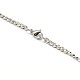 304 Stainless Steel Curb Chain/Twisted Chain Necklace Making US-STAS-A028-N108P-3