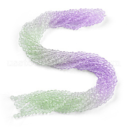 Transparent Glass Beads Strands US-GLAA-E036-07D