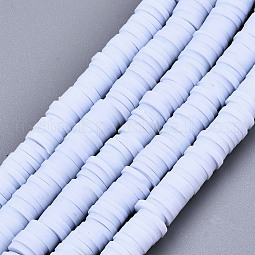 Handmade Polymer Clay Beads Strands US-CLAY-R089-6mm-024