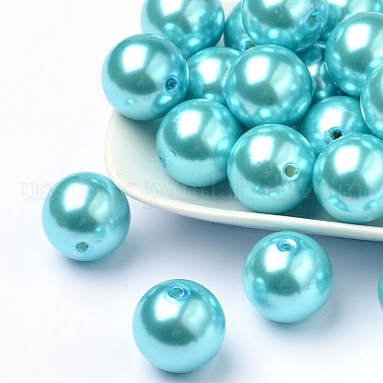 ABS Plastic Imitation Pearl Round Beads US-SACR-S074-20mm-A33-1