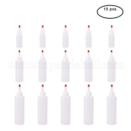 PandaHall Elite Plastic Glue Bottles US-TOOL-PH0008-04M-1