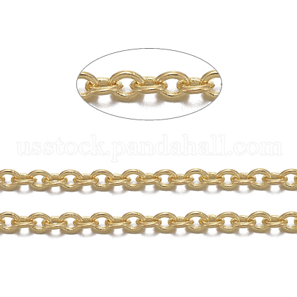 Brass Cable Chains US-X-CHC-034Y-G-NF-1