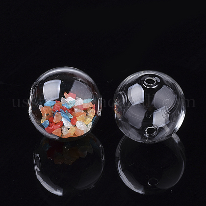 Handmade Blown Glass Globe Beads US-DH017J-1-12mm-1