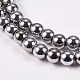 Electroplate Non-magnetic Synthetic Hematite Beads Strands US-G-J169A-6mm-02-3