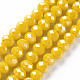 Electroplate Glass Beads Strands US-EGLA-A034-P4mm-A07-1