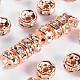 Brass Rhinestone Spacer Beads US-RB-A014-Z4mm-01RG-NF-1
