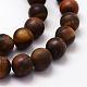 Frosted Natural Tiger Eye Beads Strands US-G-F364-18-10mm-3