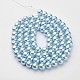 Glass Pearl Beads Strands US-HY-10D-B09-1