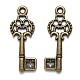 Tibetan Style Alloy Key Pendants US-TIBEP-X0001-02-AB-3
