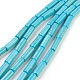 Synthetic Turquoise Beads Strands US-TURQ-G120-4x13mm-15-1