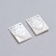 Natural White Shell Mother of Pearl Shell Charms US-SSHEL-I024-05-2