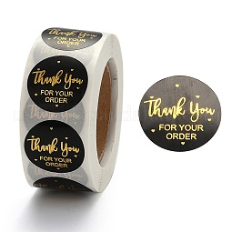 1 Inch Thank You Adhesive Label Stickers US-DIY-J002-C02