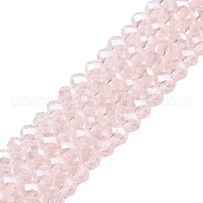 Electroplate Glass Beads Strands US-EGLA-A034-T6mm-A25-1