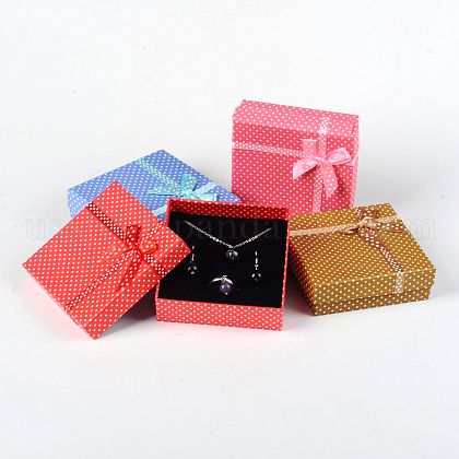 Cardboard Jewelry Set Boxes US-CBOX-B002-M-1
