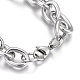 304 Stainless Steel Cross Chain Bracelets US-BJEW-L634-11P-3
