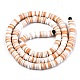 Handmade Polymer Clay Beads Strands US-CLAY-R089-6mm-095-2