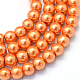 Baking Painted Glass Pearl Bead Strands US-HY-Q003-3mm-36-1