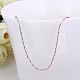 Fine Rose Gold Plated Tin Alloy Snake Chain Fine Necklaces US-NJEW-BB10174-18-1