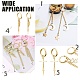 Iron Ends with Twist Chains US-CH-CH017-G-5cm-6