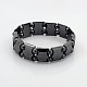 Magnetic Hematite Stretch Bracelets for Valentine's Day Gift US-BJEW-M066-08-1