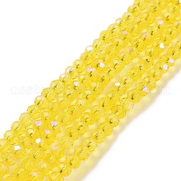 Electroplate Glass Beads Strands US-EGLA-A034-T6mm-L02