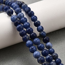 Natural Sodalite Beads Strands US-G-E110-8mm-3