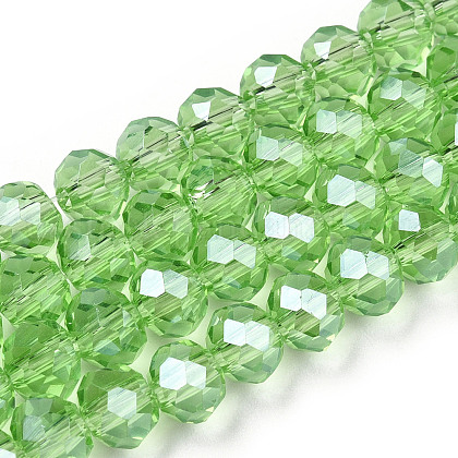 Electroplate Glass Beads Strands US-EGLA-A034-T6mm-A15-1