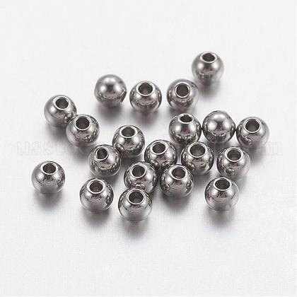 201 Stainless Steel Beads US-STAS-R033-3mm-1