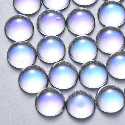 Transparent Glass Cabochons US-GLAA-S190-013A-C01-1