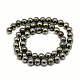 Natural Pyrite Beads Strands US-G-S265-03-8mm-3