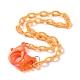 Personalized ABS Plastic Cable Chain Necklaces US-NJEW-JN03220-3
