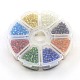 Mixed Color 6/0 Glass Seed Beads US-SEED-X0004-B-5