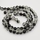 Two Tone Crackle Glass Beads Strands US-CCG-Q002-4mm-M-2