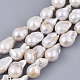 Natural Baroque Pearl Keshi Pearl Beads Strands US-PEAR-Q015-016-2